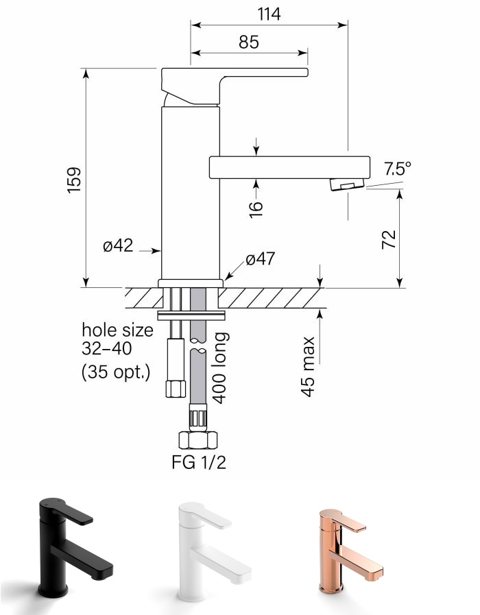 Benton's Finer Bathrooms Faucet Strommen Zeos Basin Mixer